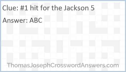 #1 hit for the Jackson 5 Answer