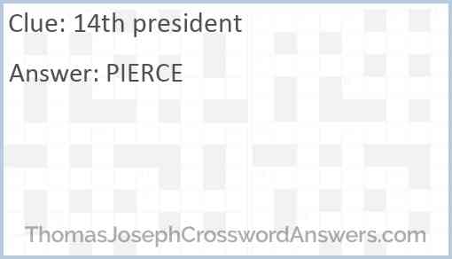 14th president Answer