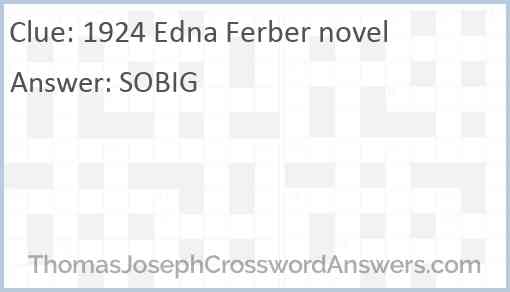 1924 Edna Ferber novel Answer