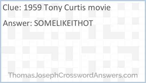 1959 Tony Curtis movie Answer