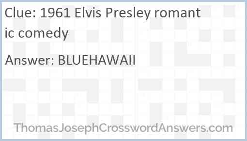 1961 Elvis Presley romantic comedy Answer