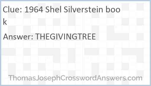 1964 Shel Silverstein book Answer
