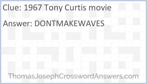 1967 Tony Curtis movie Answer