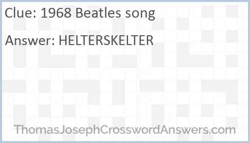 1968 Beatles song Answer