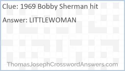 1969 Bobby Sherman hit Answer