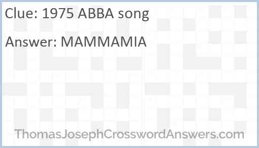 1975 ABBA song Answer