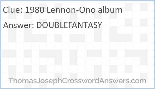 1980 Lennon-Ono album Answer