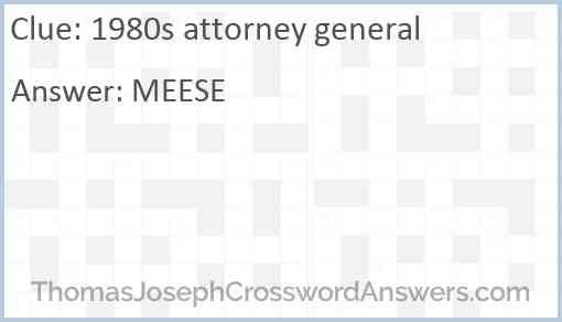 1980s attorney general Answer