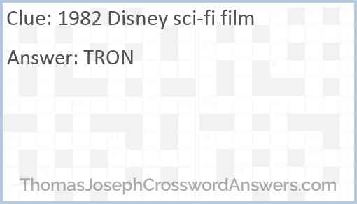 1982 Disney sci-fi film Answer