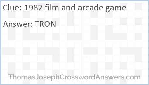 1982 film and arcade game Answer