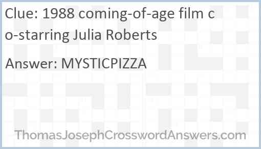 1988 coming-of-age film co-starring Julia Roberts Answer