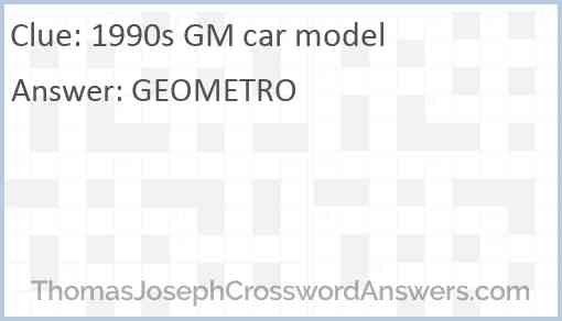 1990s GM car model Answer