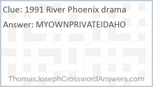 1991 River Phoenix drama Answer