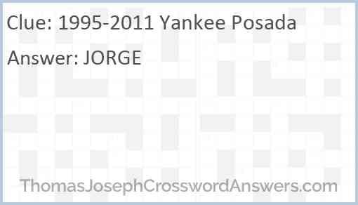 1995-2011 Yankee Posada Answer