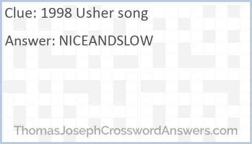 1998 Usher song Answer