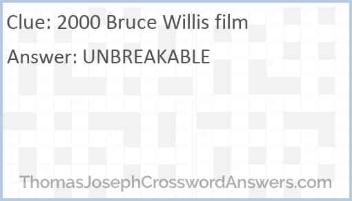 2000 Bruce Willis film Answer
