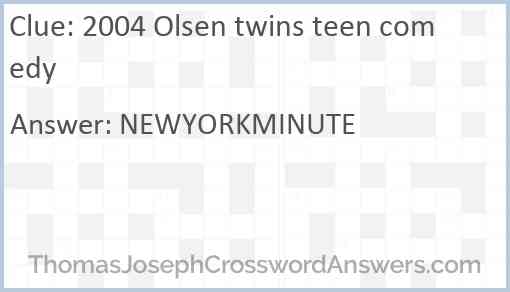 2004 Olsen twins teen comedy Answer