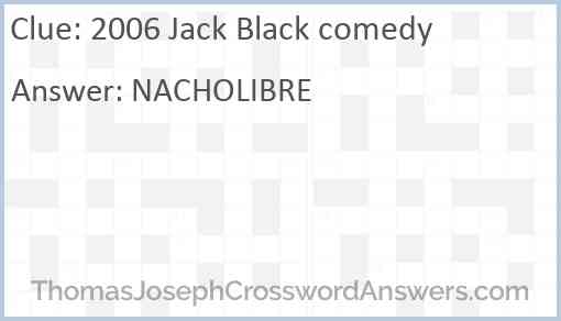 2006 Jack Black comedy Answer