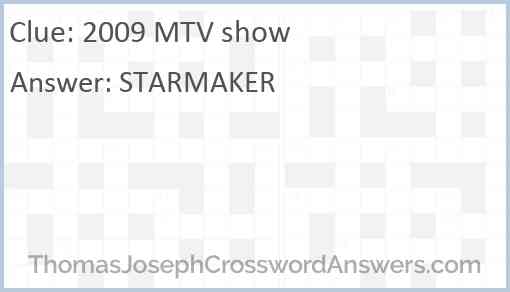 2009 MTV show Answer