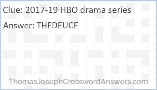 2017-19 HBO drama series Answer