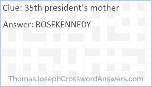 35th president’s mother Answer