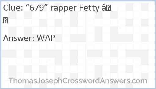 “679” rapper Fetty — Answer