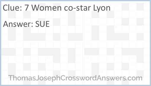 7 Women co-star Lyon Answer