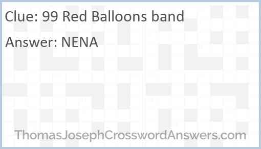 99 Red Balloons band Answer