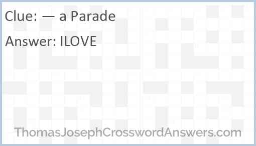 — a Parade Answer