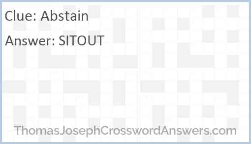 Abstain Answer