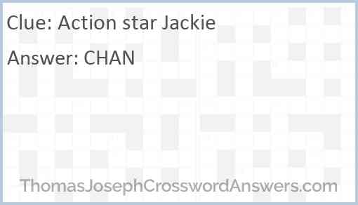 Action star Jackie Answer