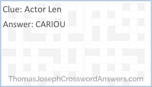 Actor Len Answer