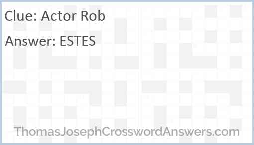 Actor Rob Answer