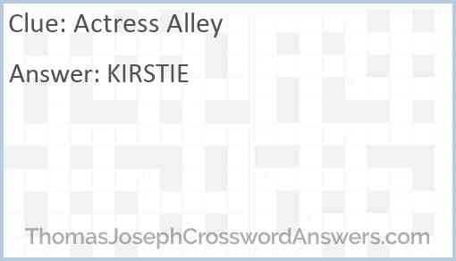 Actress Alley Answer