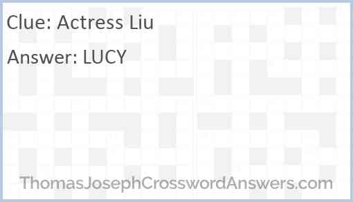 Actress Liu Answer
