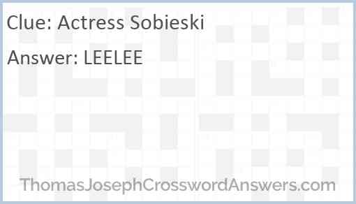 Actress Sobieski Answer