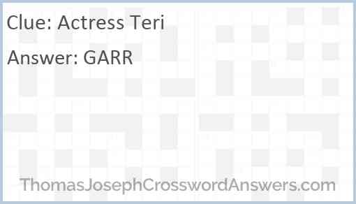 Actress Teri Answer