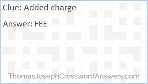 Added charge Answer