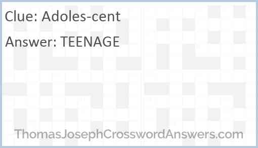Adoles-cent Answer