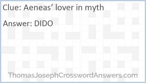 Aeneas’ lover in myth Answer