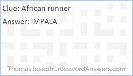 African runner Answer