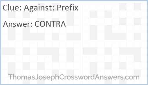 Against: Prefix Answer