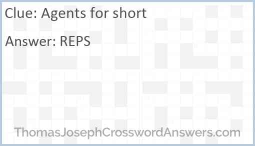 Agents for short Answer
