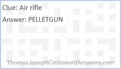 Air rifle Answer