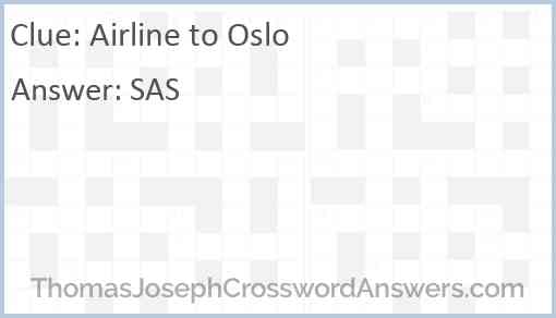 Airline to Oslo Answer