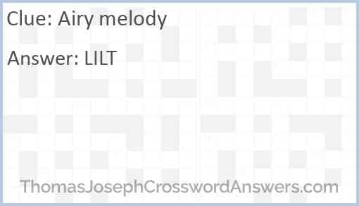 Airy melody Answer