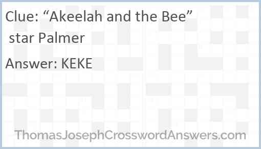 “Akeelah and the Bee” star Palmer Answer