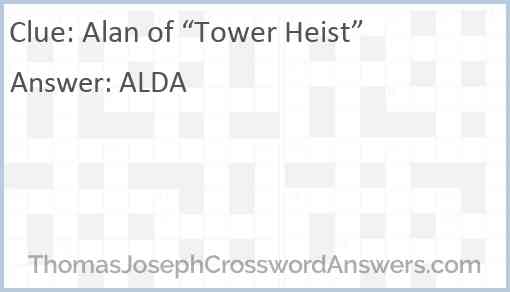 Alan of “Tower Heist” Answer