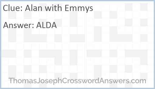 Alan with Emmys Answer