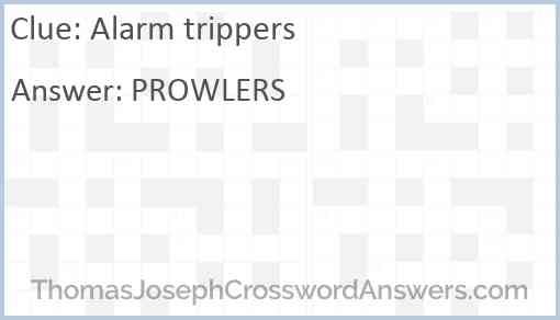Alarm trippers Answer